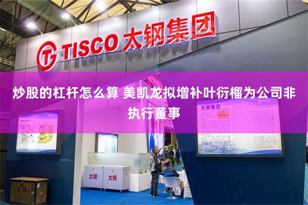 炒股的杠杆怎么算 美凯龙拟增补叶衍榴为公司非执行董事