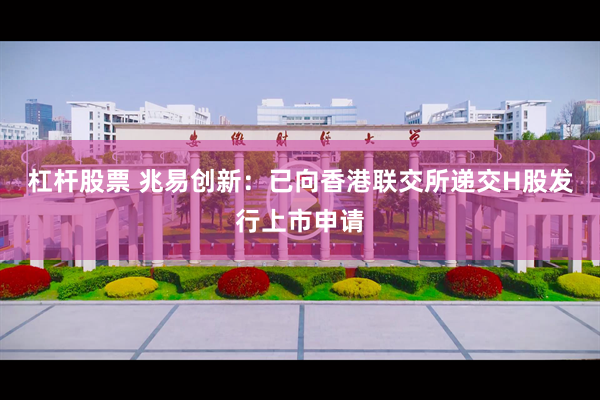 杠杆股票 兆易创新：已向香港联交所递交H股发行上市申请