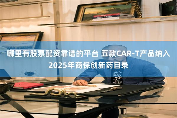 哪里有股票配资靠谱的平台 五款CAR-T产品纳入2025年商保创新药目录